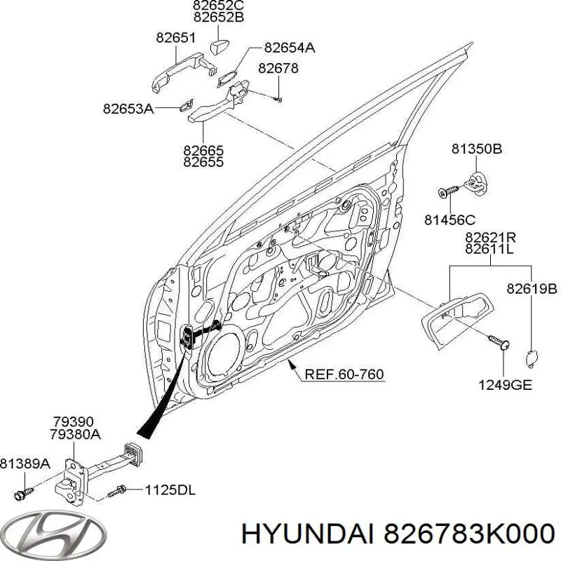  Hyundai/Kia 826783K000 ціна, від 1.01 USD