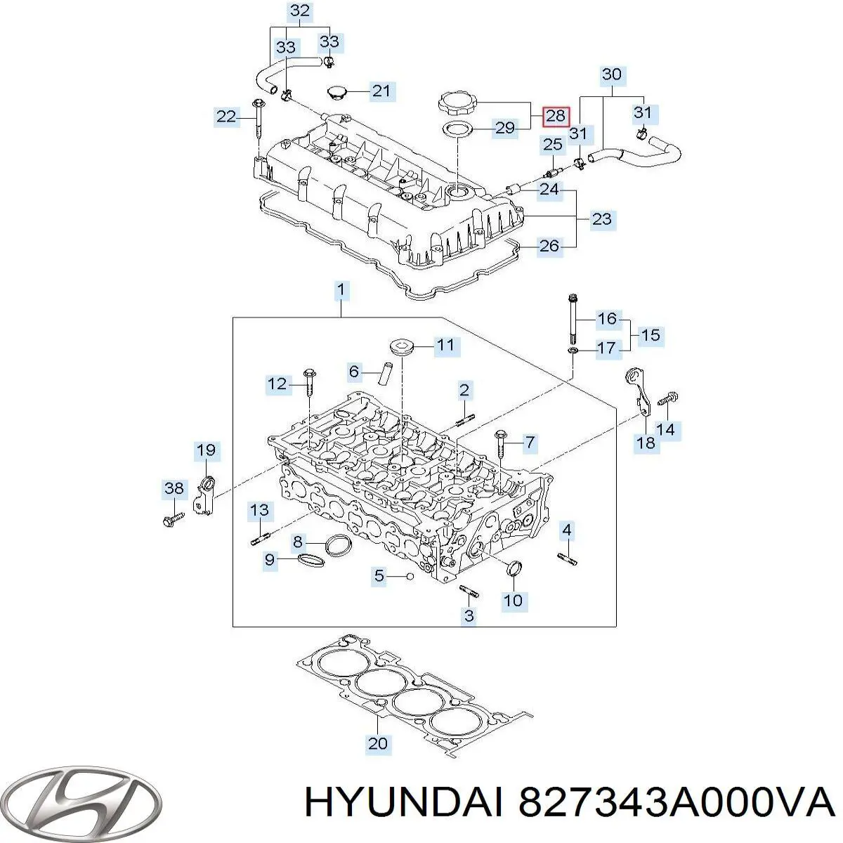 827343A000VA Hyundai/Kia 