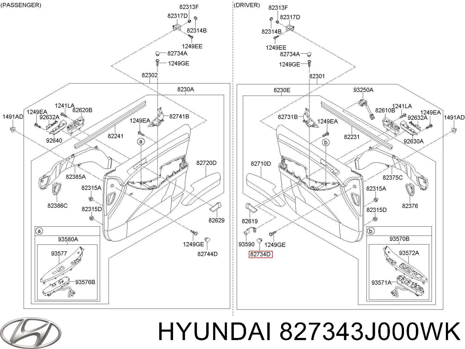 827343J000WK Hyundai/Kia 
