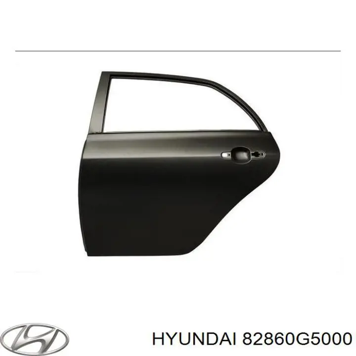 82860G5000 Hyundai/Kia Молдинг передньої правої двері, верхній