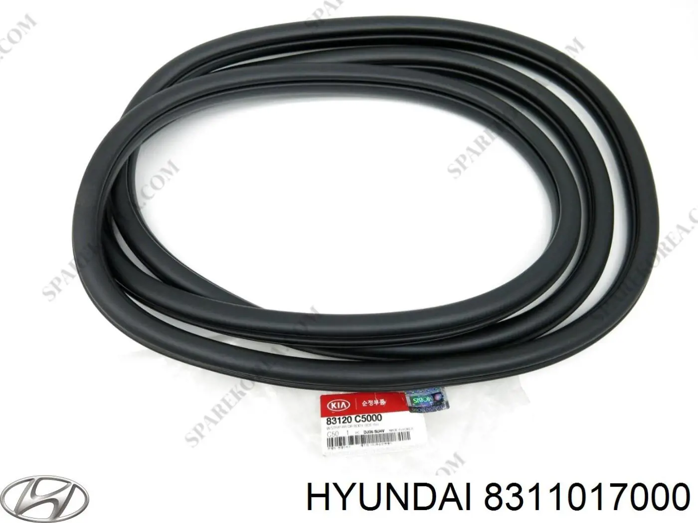 Прокладка дверей задніх, лівих (на кузові) Hyundai/Kia 8311017000 ціна, від 25.33 USD