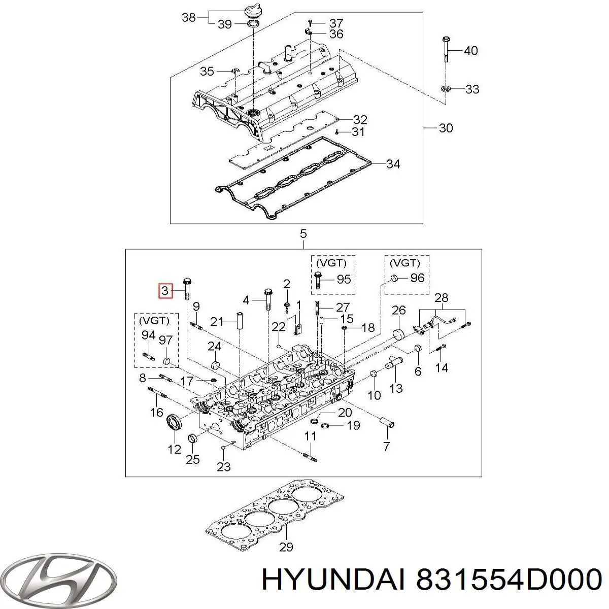Купити 831554D000 Hyundai/Kia 