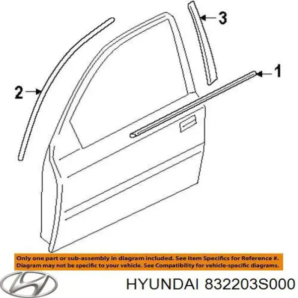  Hyundai/Kia 832203S000 ціна, від 6.33 USD