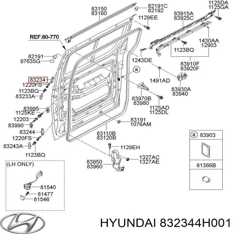  832344H001 Hyundai/Kia