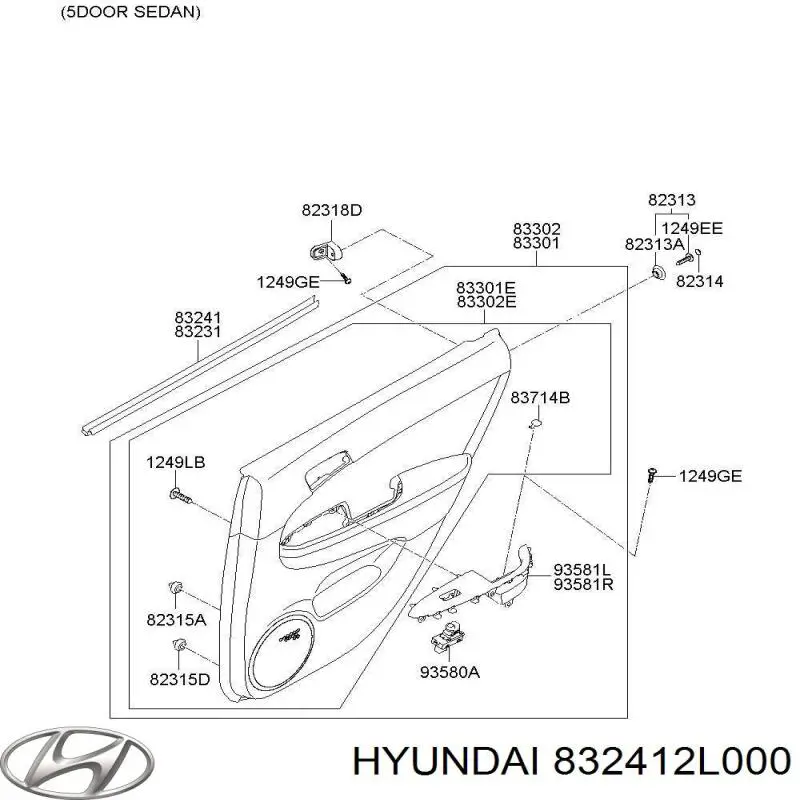  Hyundai/Kia 832412L000 ціна, від 10.13 USD