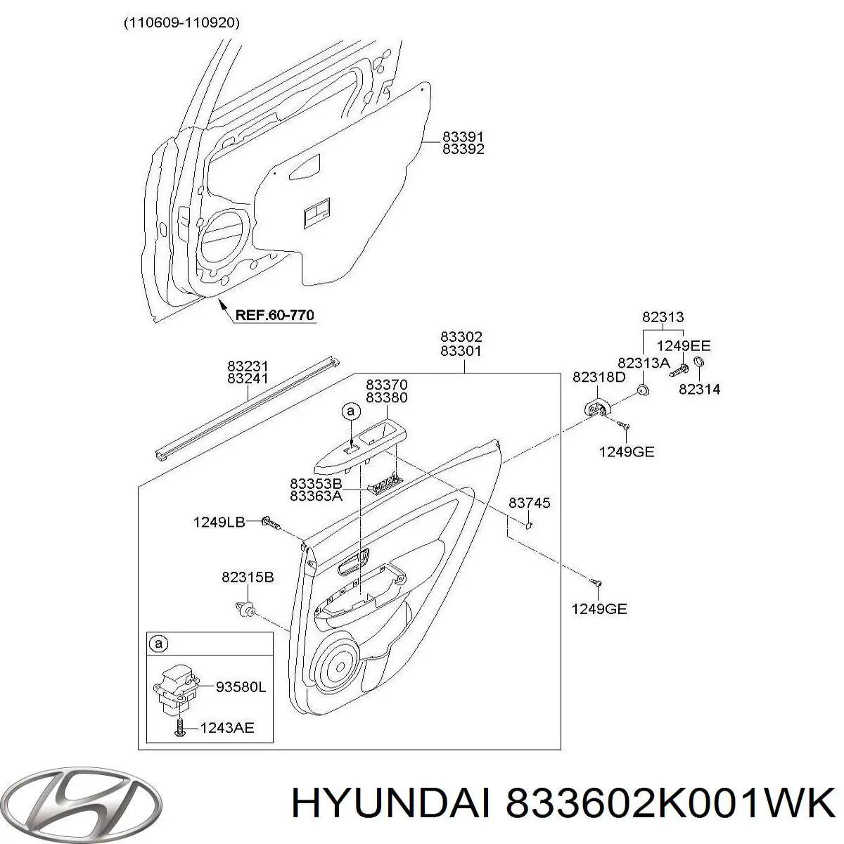  833602K001WK Hyundai/Kia