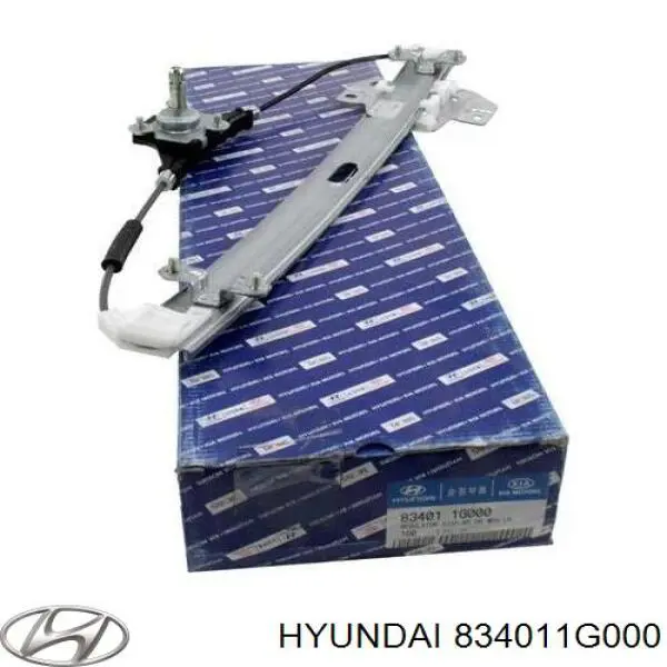834011G000 Hyundai/Kia механізм склопідіймача двері задньої, лівої