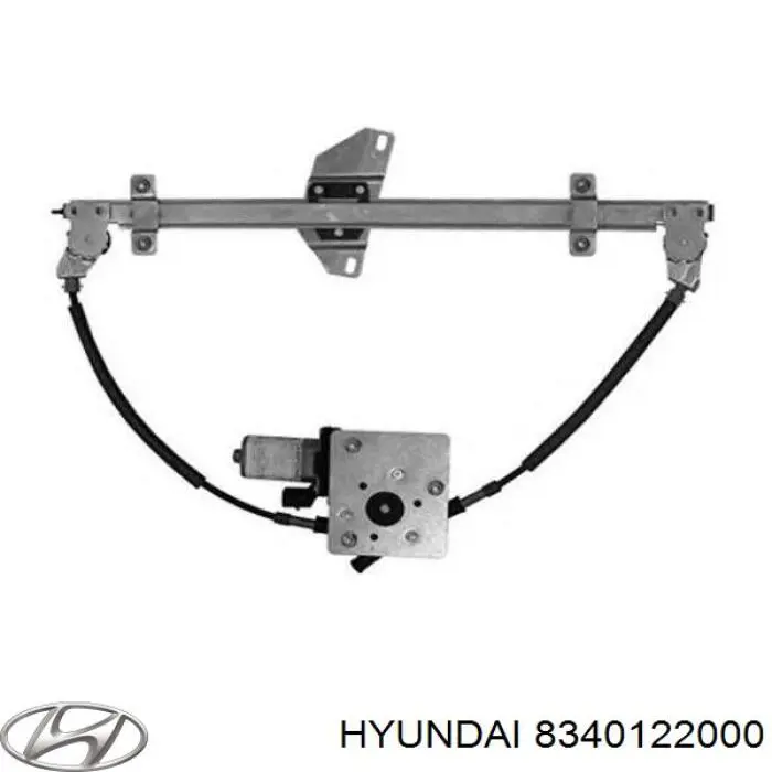 Механізм склопідіймача двері задньої, лівої Hyundai Accent (Хендай Акцент)