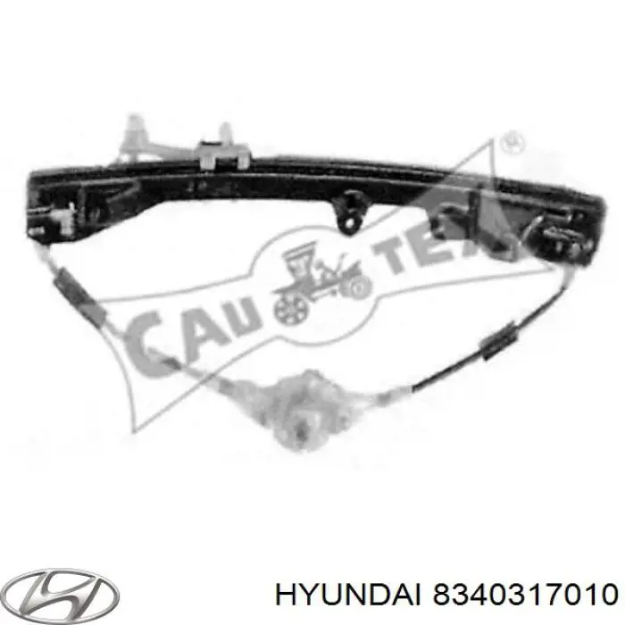 8340317010 Hyundai/Kia механізм склопідіймача двері задньої, лівої