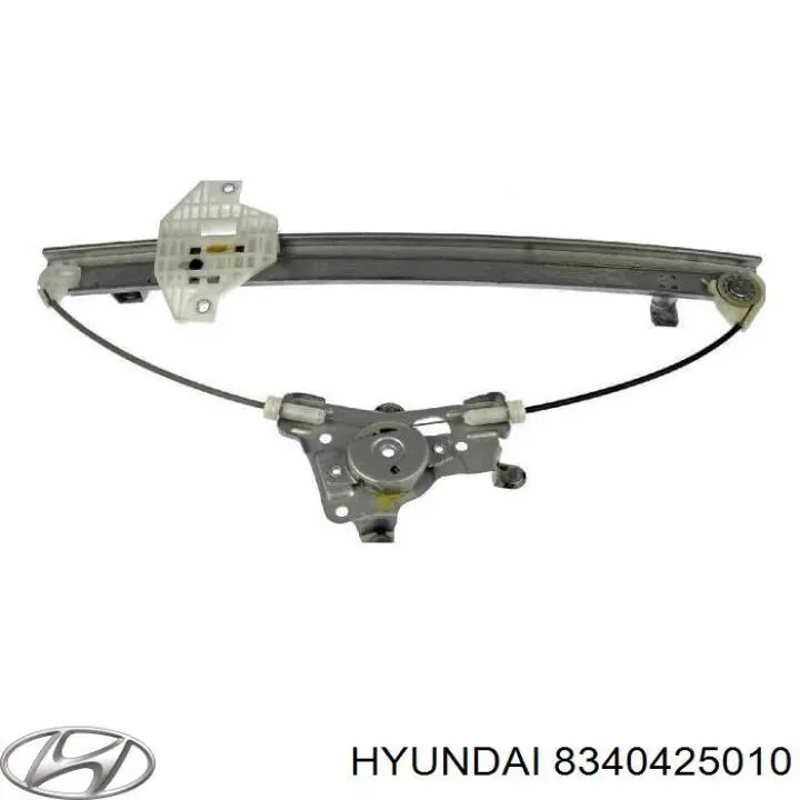 Механізм стеклопод'емника двері задньої, правої на Hyundai Accent (LC)