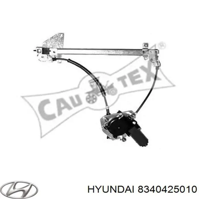 Купити 8340425010 Hyundai/Kia Механізм склопідіймача двері задньої, правої