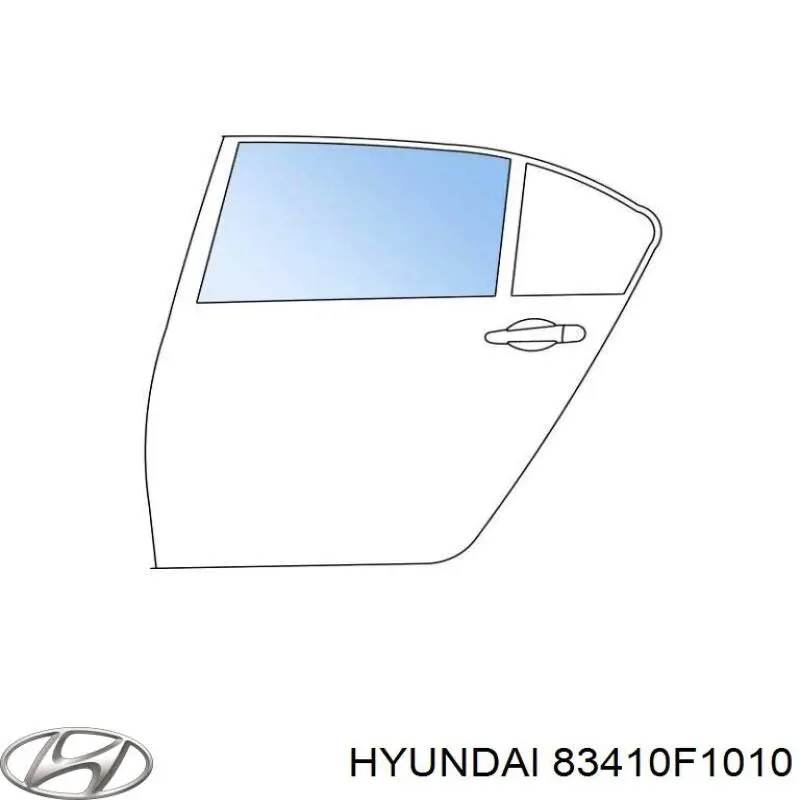 83410F1010 Hyundai/Kia Скло задніх дверей, лівих