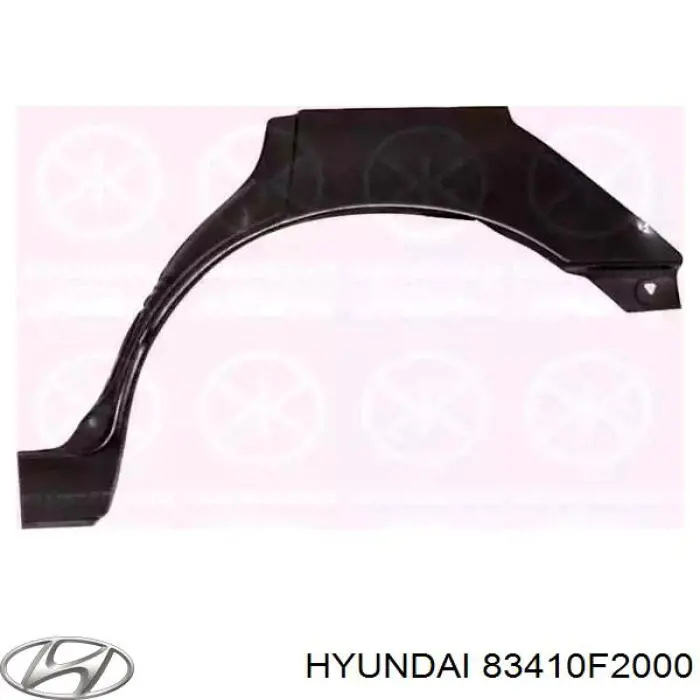 Скло задньої двері лівої Hyundai/Kia 83410F2000 ціна, від 37.96 USD