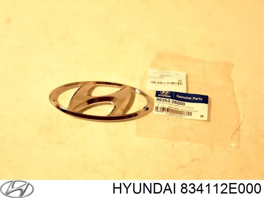 834112E000 Hyundai/Kia скло задньої двері лівої