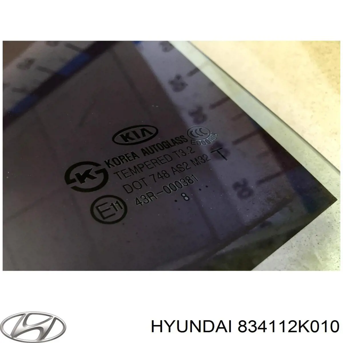 Купити 834112K010 Hyundai/Kia Скло задньої двері лівої