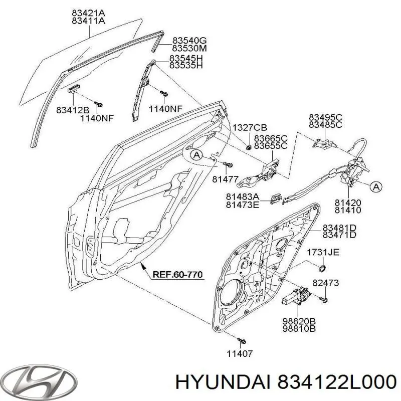  Hyundai/Kia 834122L000 ціна, від 11.11 USD