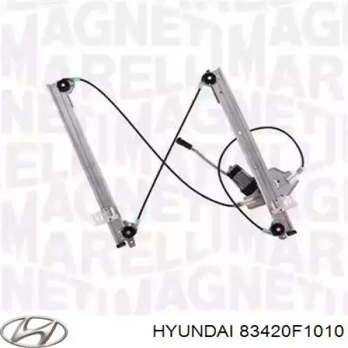 83420F1010 Hyundai/Kia Скло задньої двері правої
