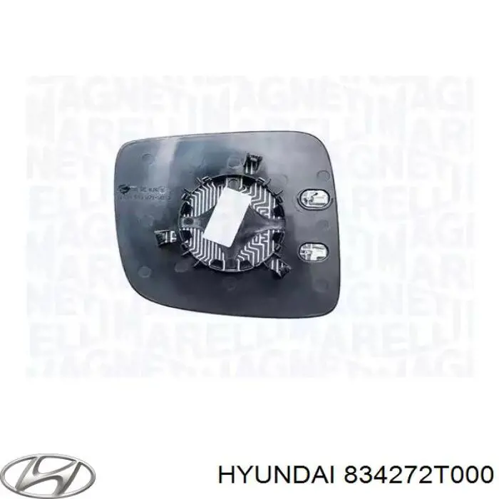 834272T000 Hyundai/Kia Кватирка дверей трикутник, задньої, лівої