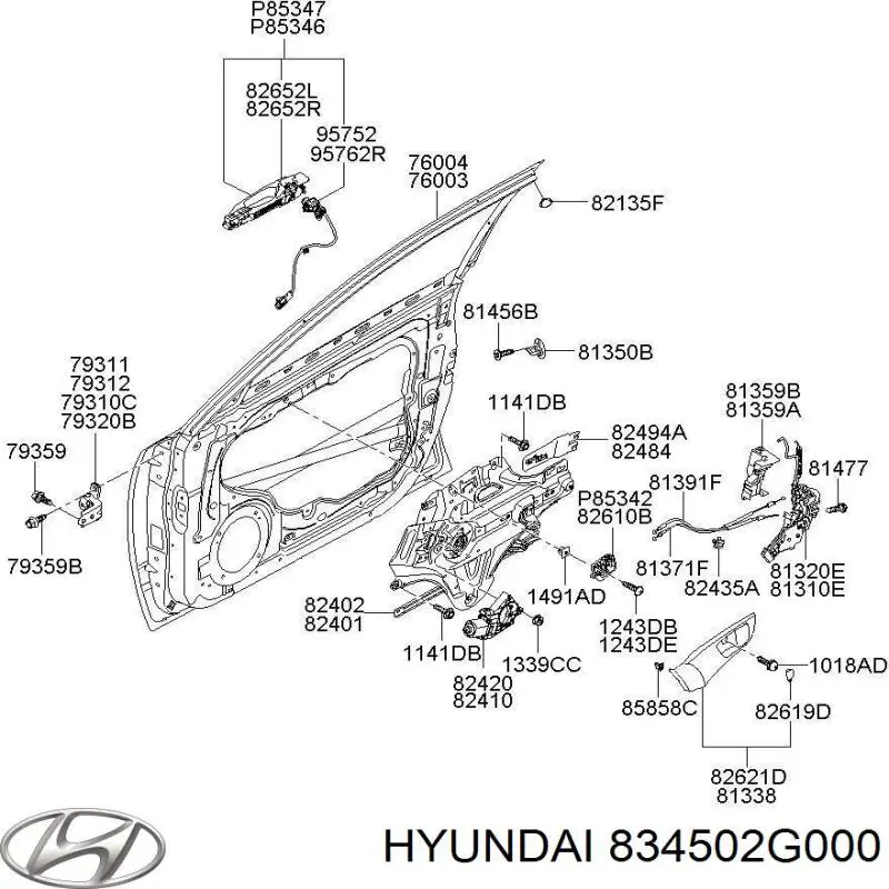 834502G000 Hyundai/Kia 
