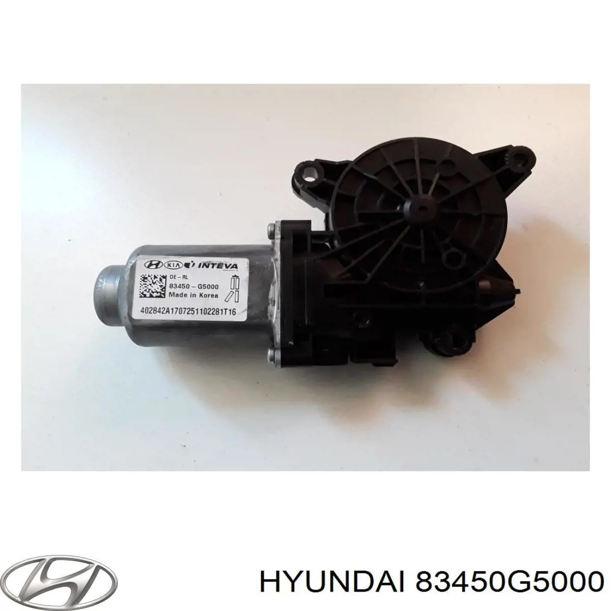 83450G5000 Hyundai/Kia Моторчик склопідйомника двері задніх, лівих