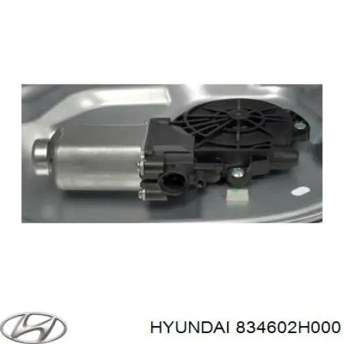 834602H000 Hyundai/Kia Моторчик склопідйомника двері задніх, правих