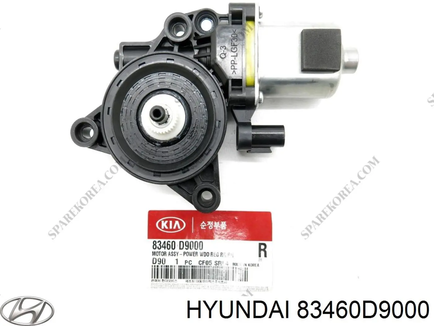 83460D9000 Hyundai/Kia Моторчик склопідйомника двері задніх, правих