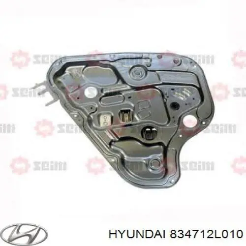 Купити 834712L010 Hyundai/Kia Механізм склопідіймача двері задньої, лівої