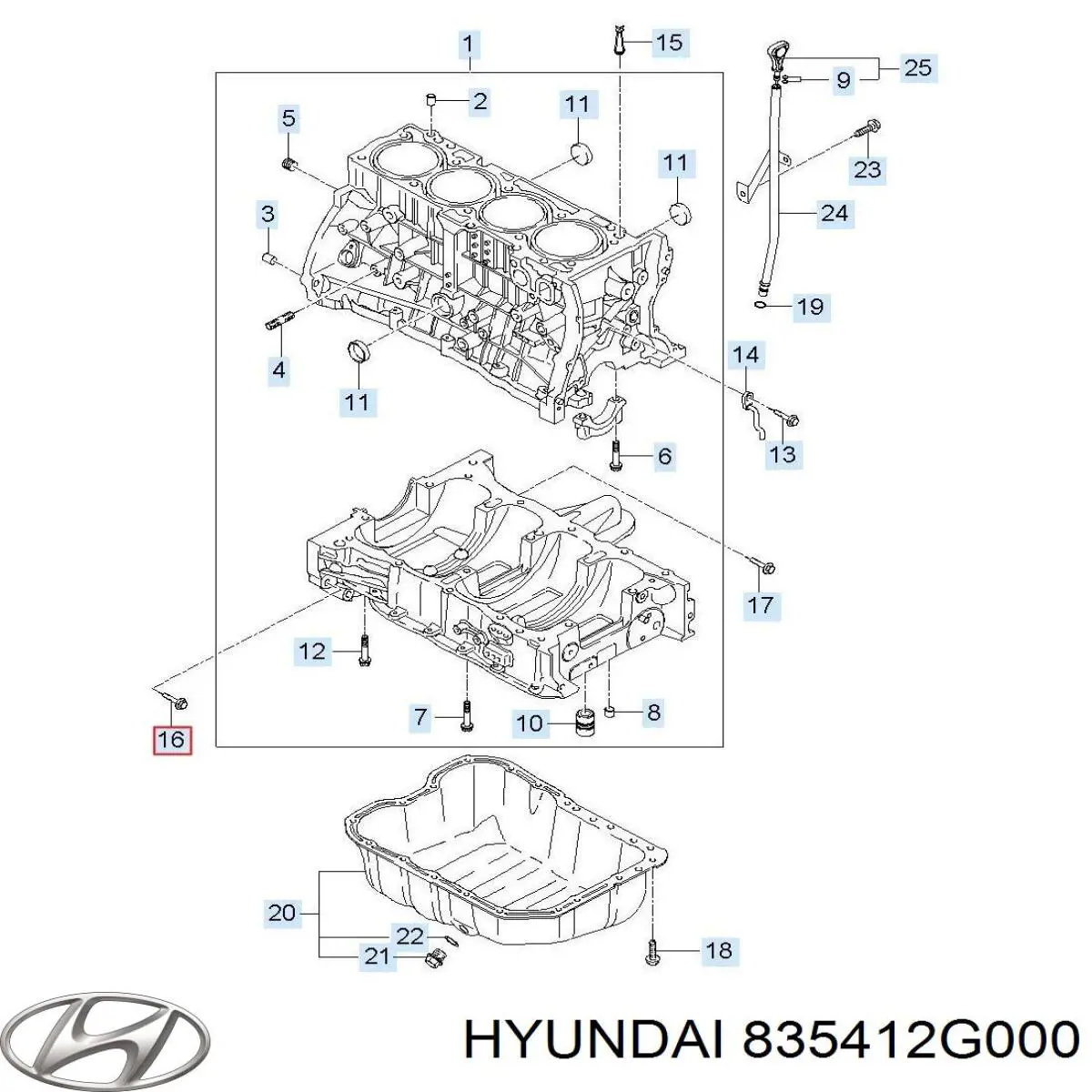  Hyundai/Kia 835412G000 ціна, від 11.05 USD