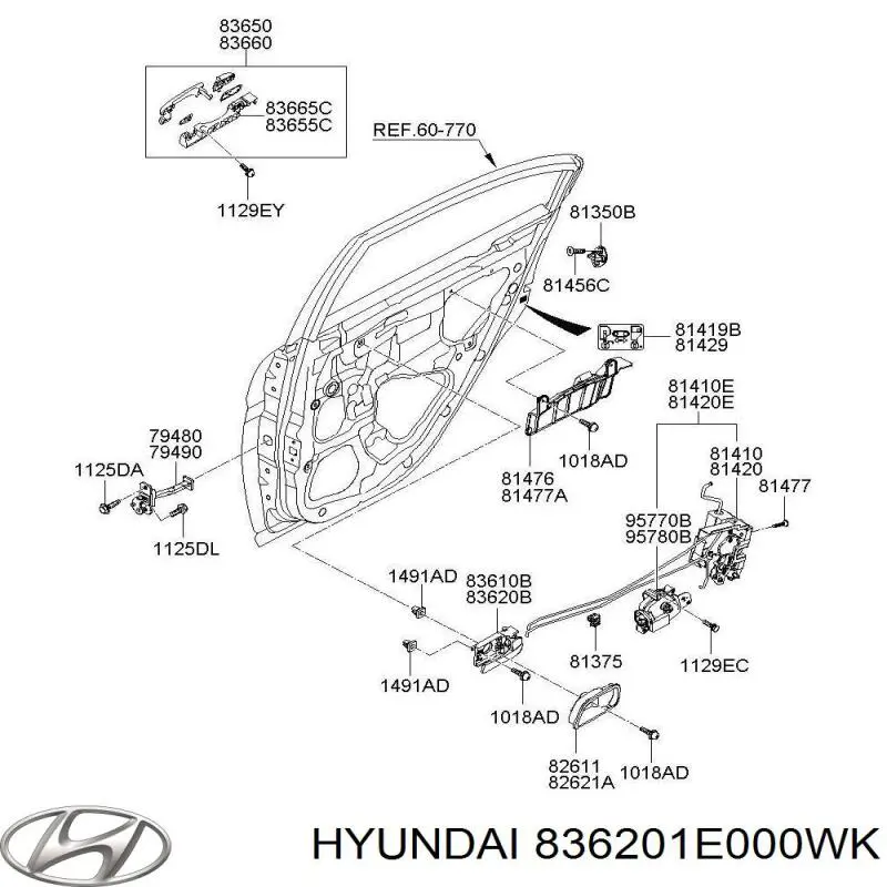 836201E000WK Hyundai/Kia 