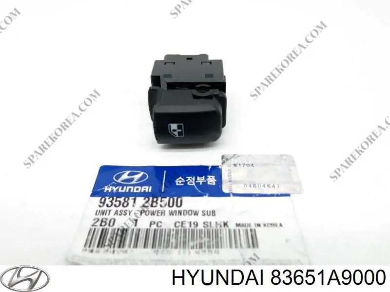  Hyundai/Kia 83651A9000 ціна, від 37.25 USD