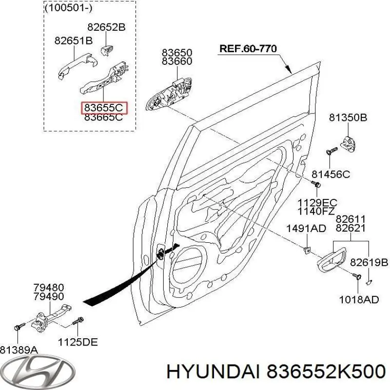  Hyundai/Kia 836552K500 ціна, від 8.38 USD