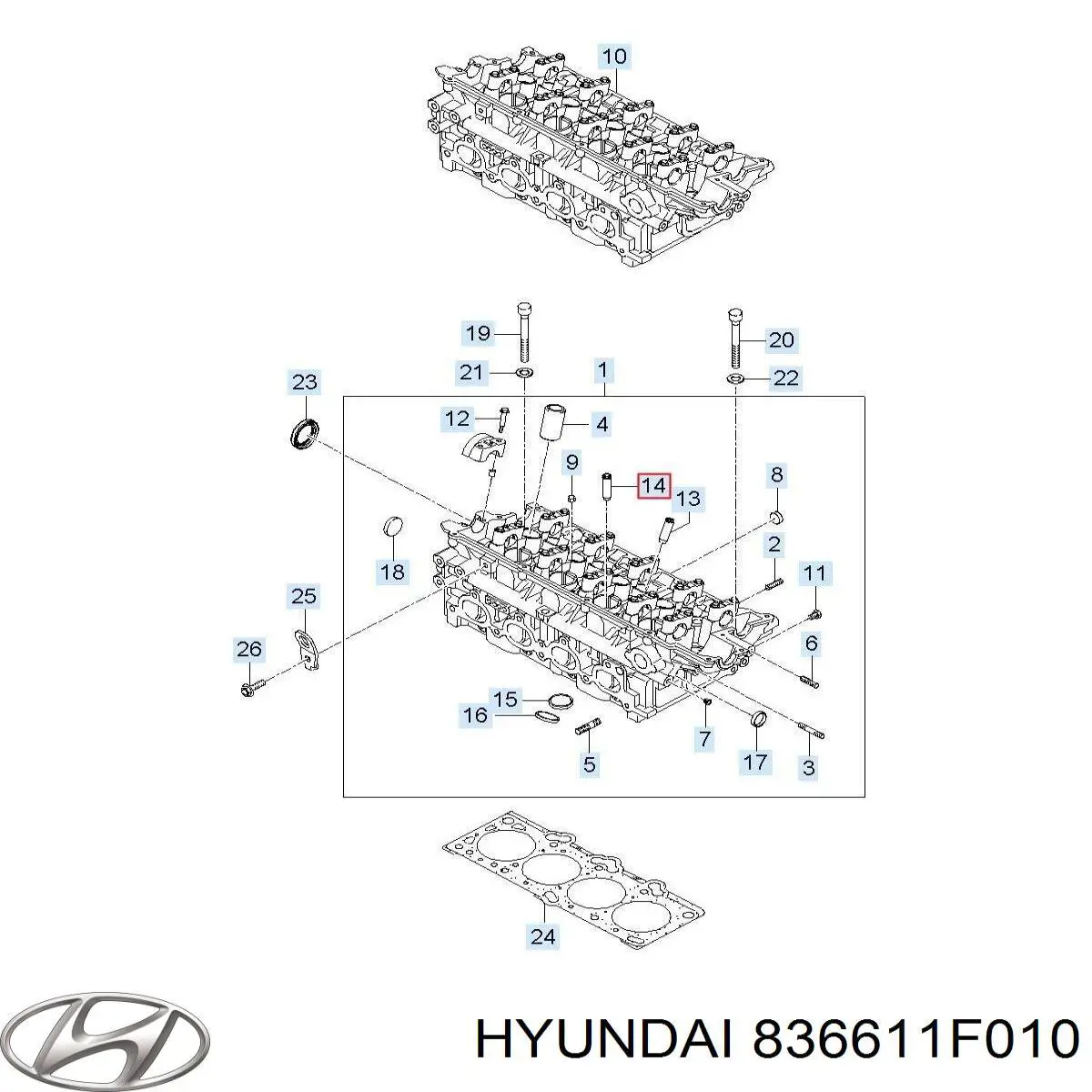 Купити 836611F010 Hyundai/Kia Ручка задньої двері зовнішня права