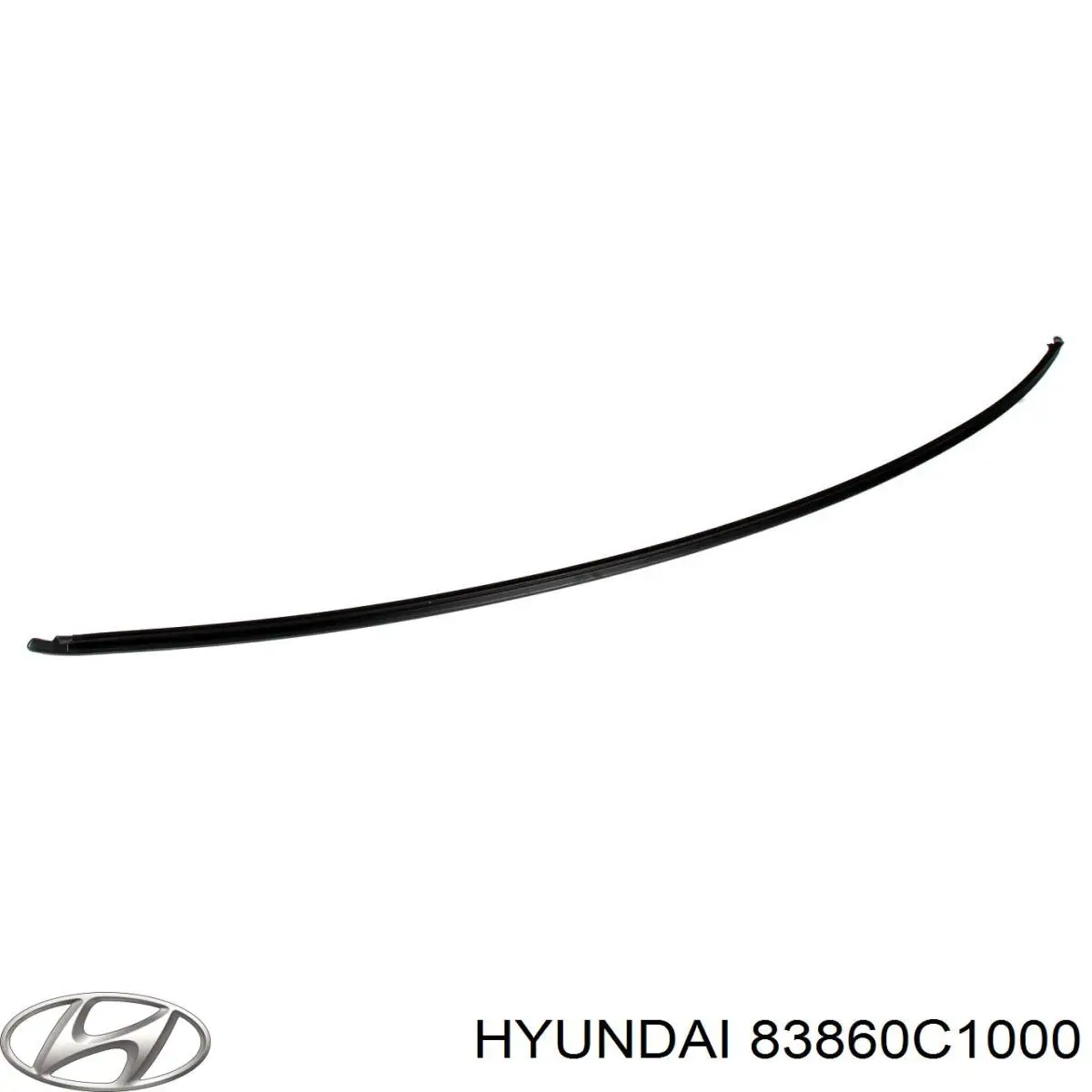 Молдинг задніх правих дверей, верхній Hyundai/Kia 83860C1000 ціна, від 8.80 USD