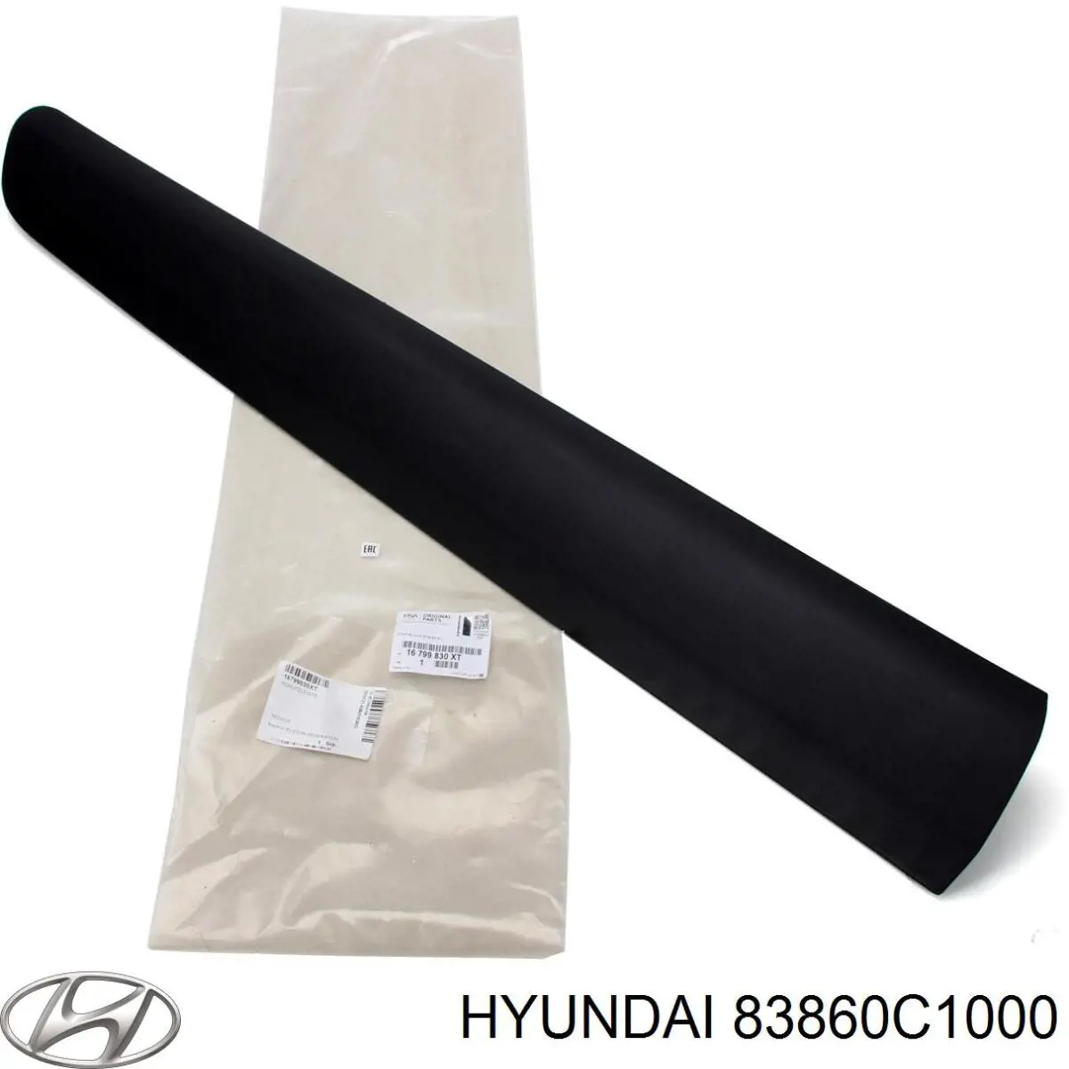 83860C1000 Hyundai/Kia Накладка задніх правих дверей, верхня