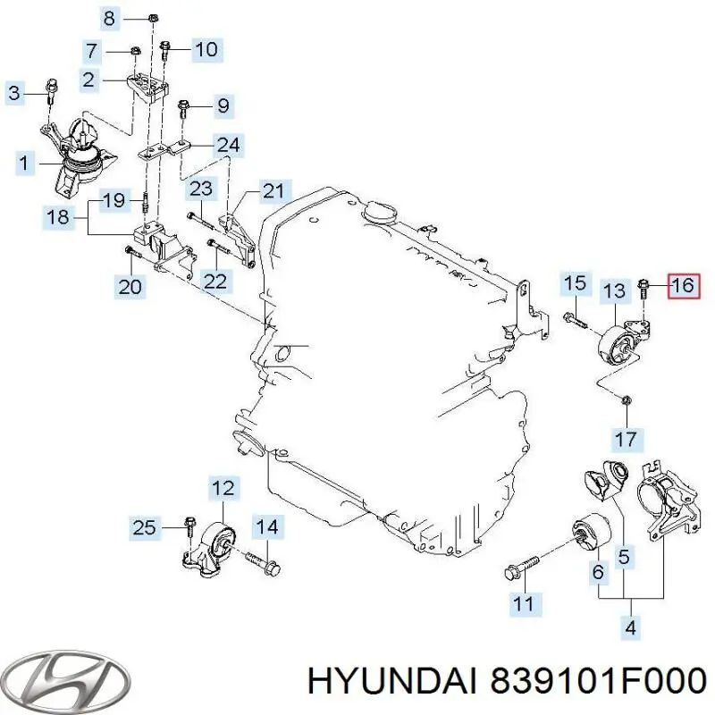 Hyundai/Kia 839101F000 ціна, від 1.62 USD