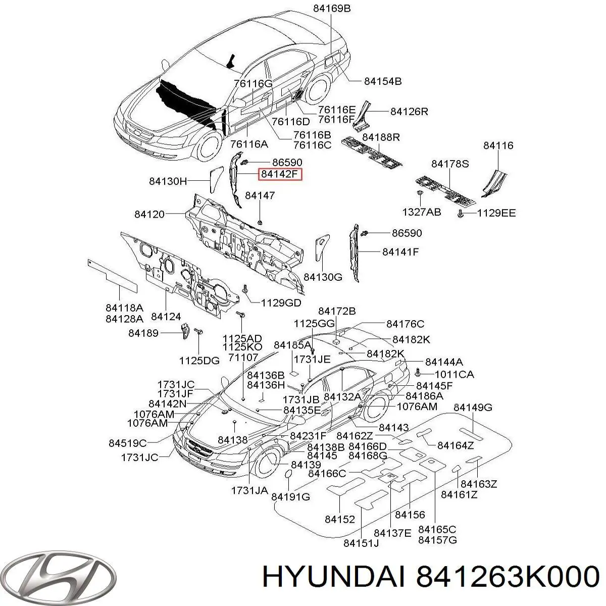 Купити 841263K000 Hyundai/Kia 