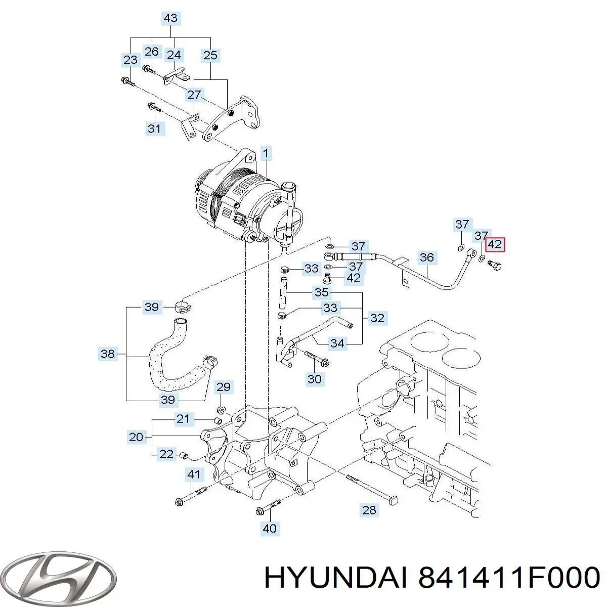  Hyundai/Kia 841411F000 ціна, від 3.38 USD