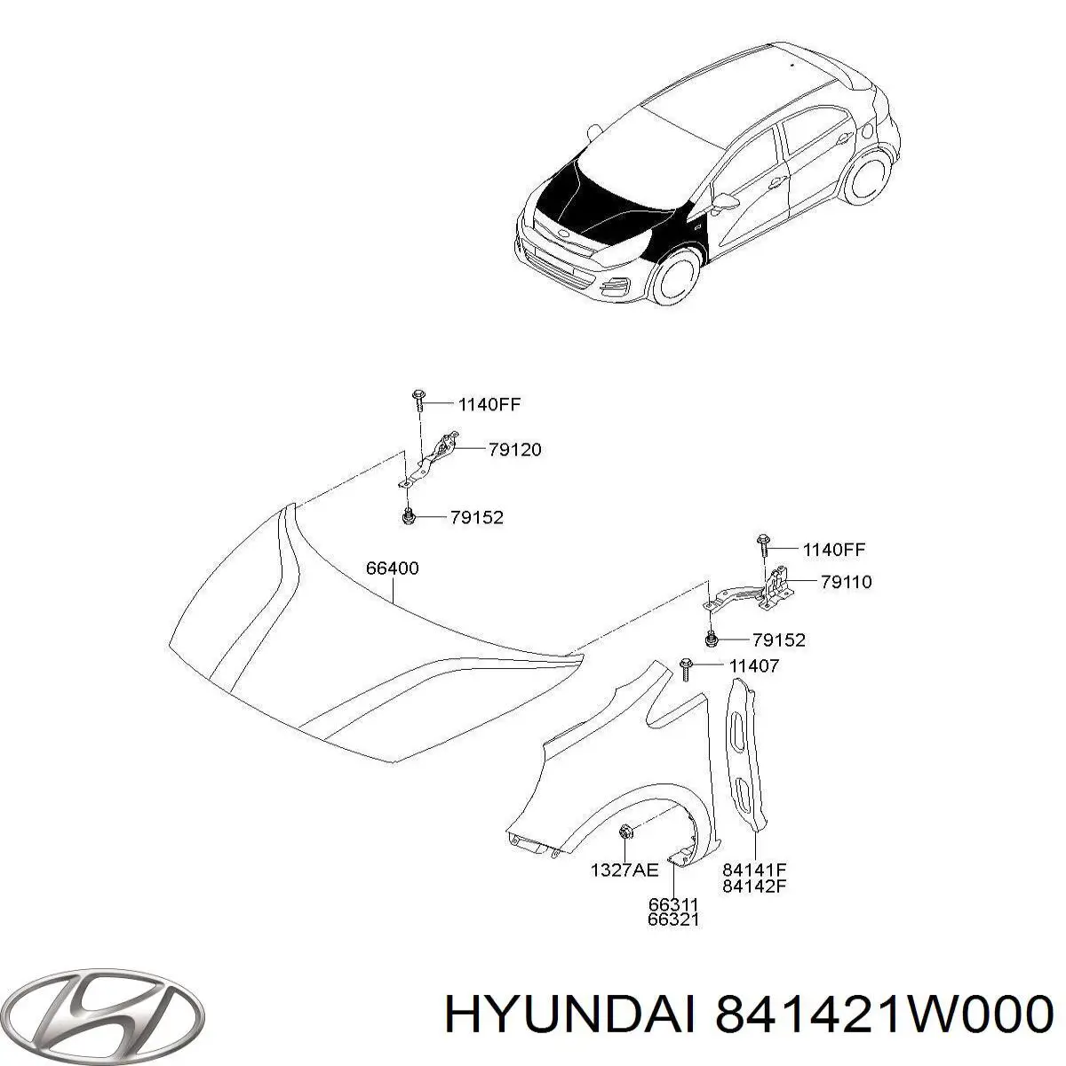841421W000 Hyundai/Kia 