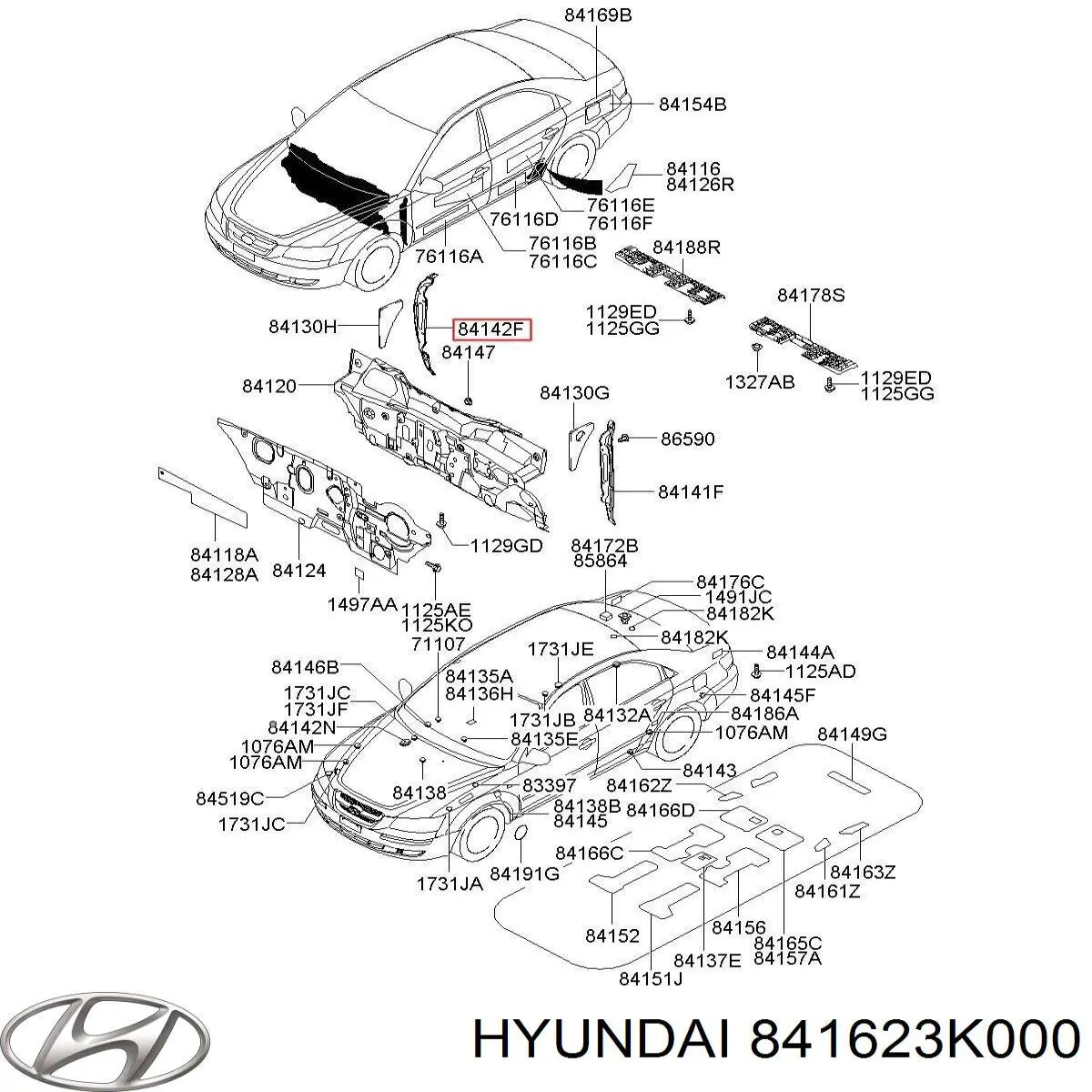  Hyundai/Kia 841623K000 ціна, від 11.40 USD