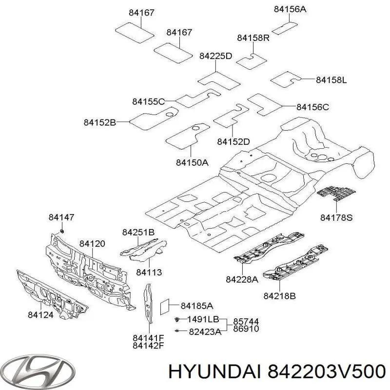  Hyundai/Kia 842203V500 ціна, від 0.96 USD