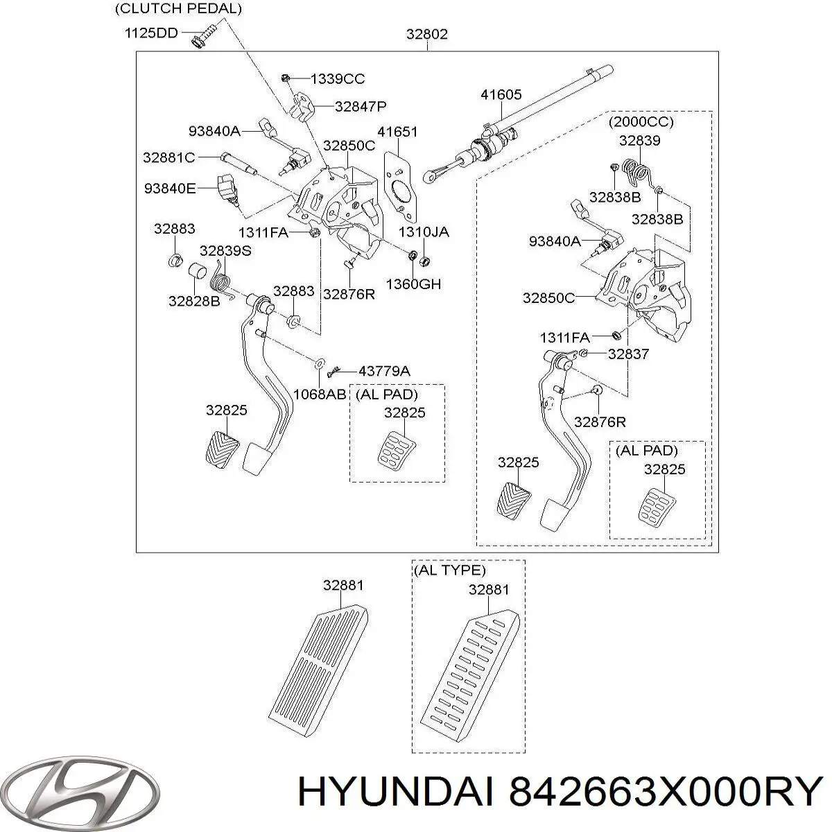  Hyundai/Kia 842663X000RY ціна, від 12.67 USD