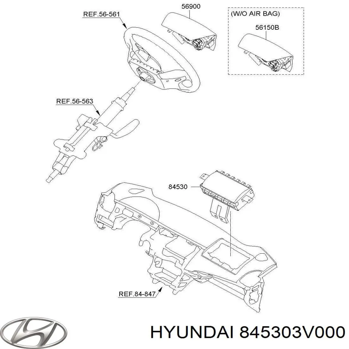  845303V000 Hyundai/Kia