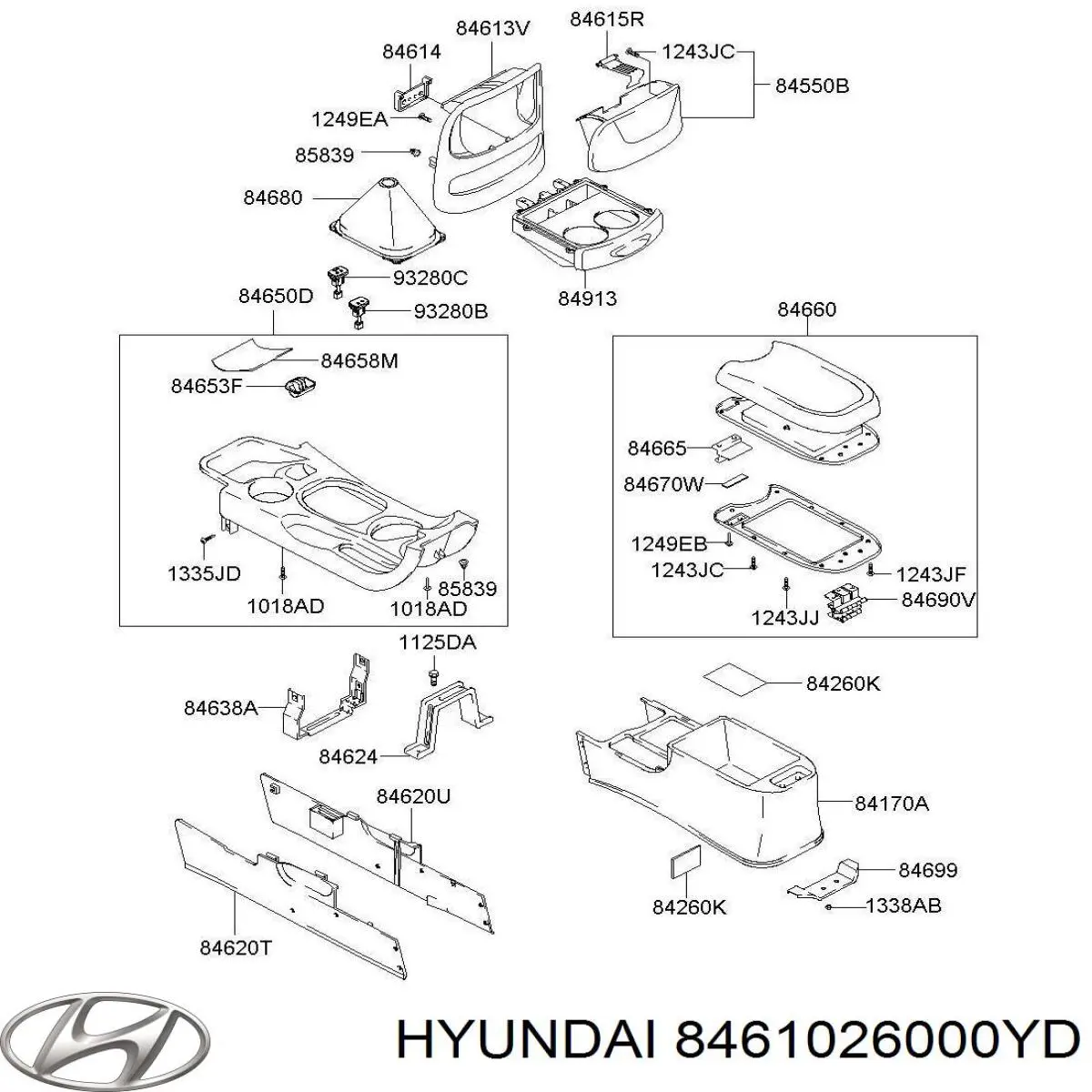Борода торпеди Hyundai/Kia 8461026000YD ціна, від 25.65 USD