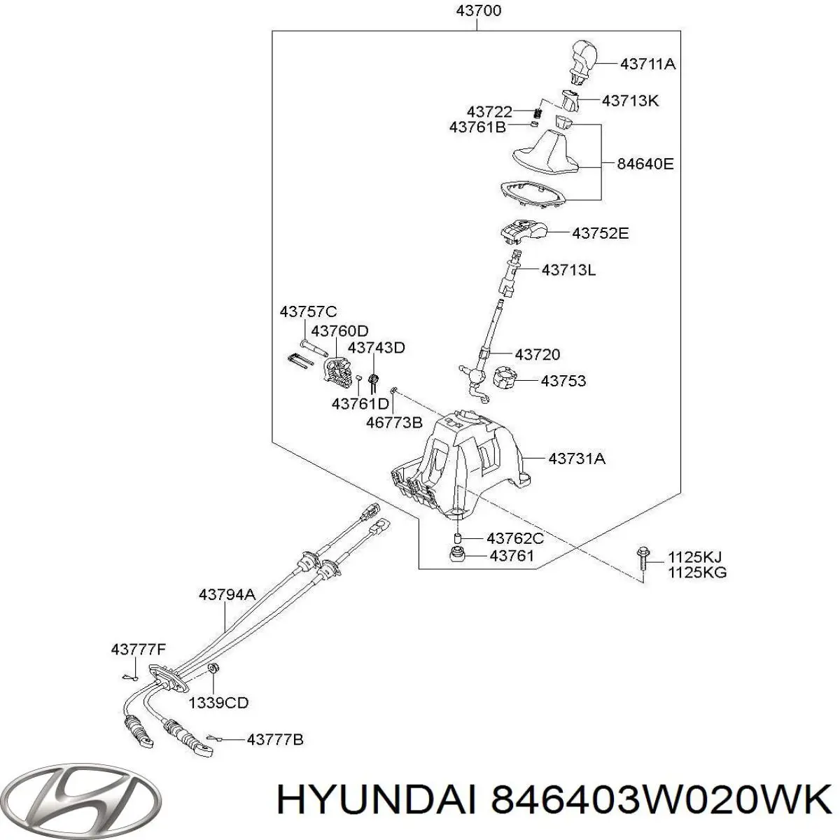  Hyundai/Kia 846403W020WK ціна, від 12.67 USD