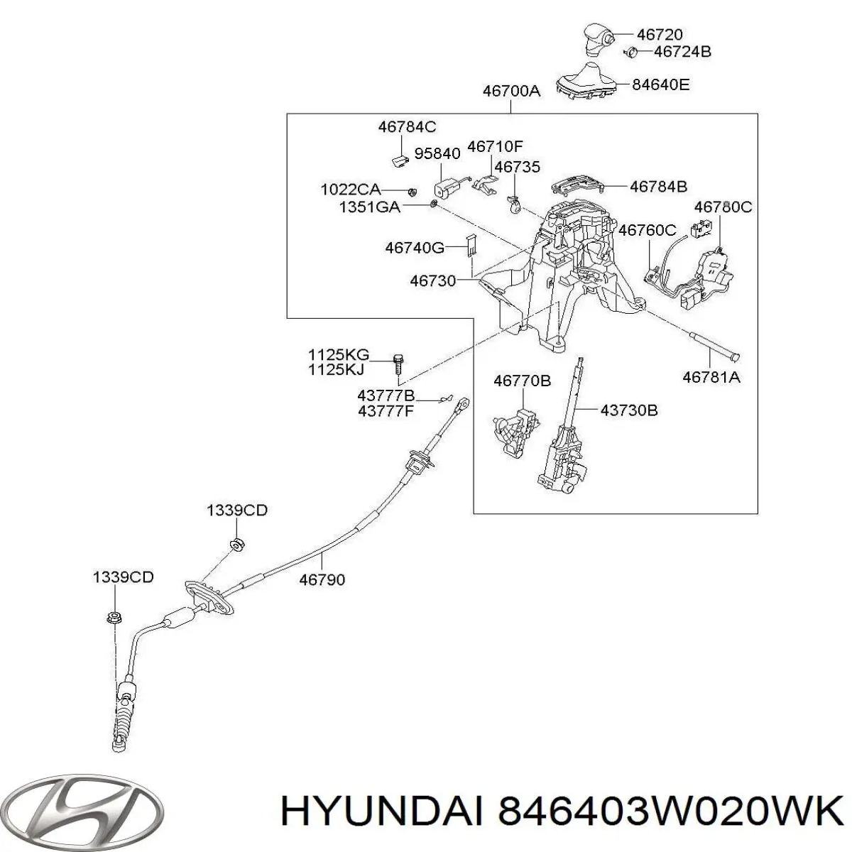 846403W020WK Hyundai/Kia 