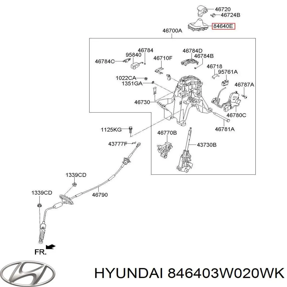 Купити 846403W020WK Hyundai/Kia 