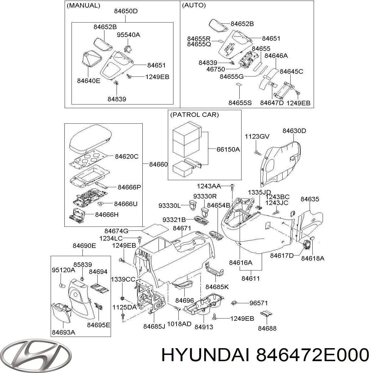  Hyundai/Kia 846472E000 ціна, від 2.92 USD