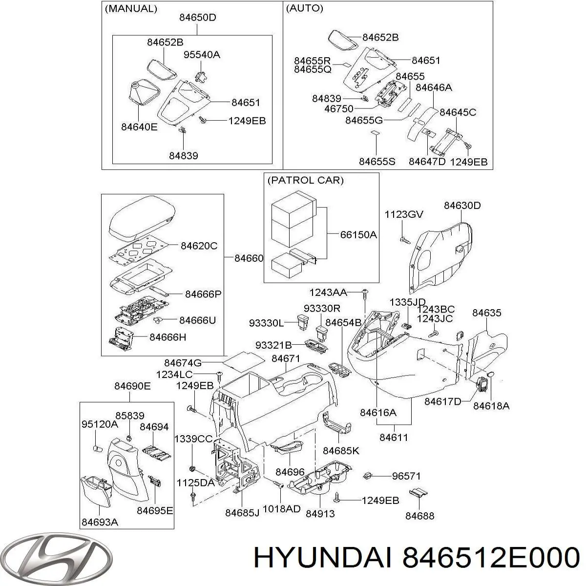 846512E000 Hyundai/Kia 