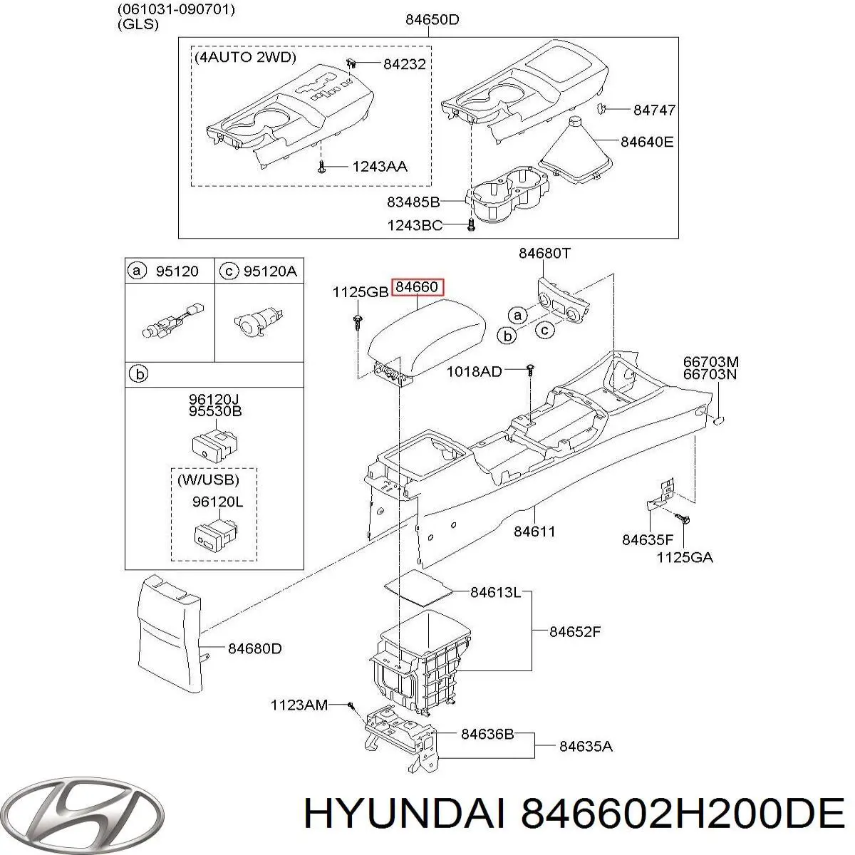 846602H200DE Hyundai/Kia 