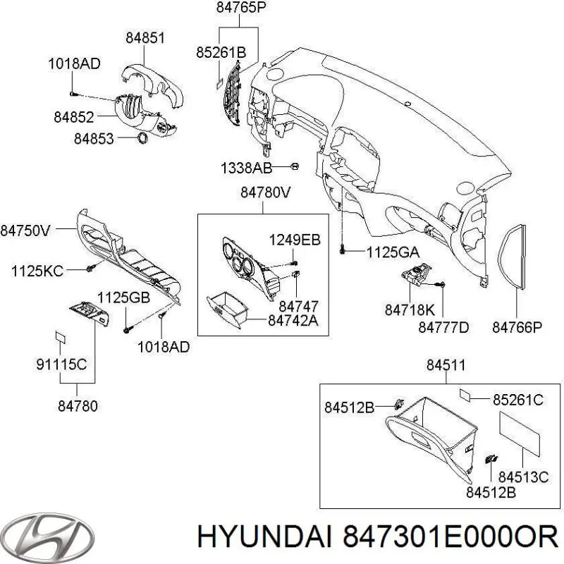 847301E000OR Hyundai/Kia 